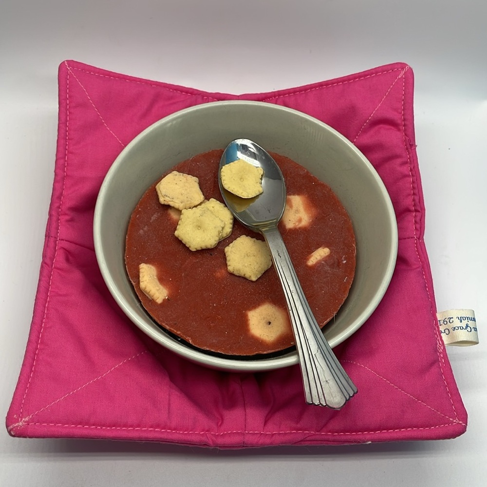 Solid Pink Bowl Cozy Handmade